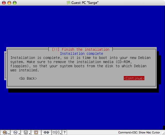 Test skymac : Guest PC