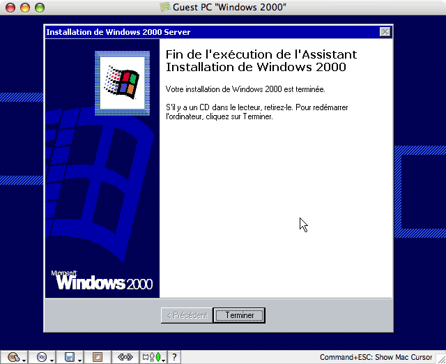 Test skymac : Guest PC