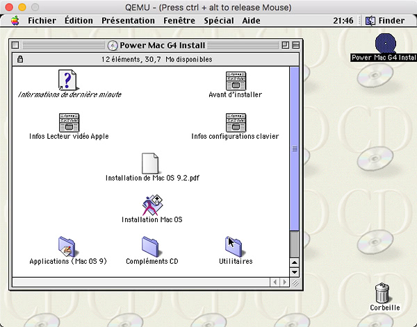 Article skymac : Installer MacOS 9 sur QEMU
