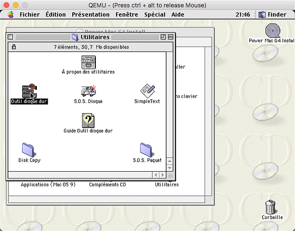 Article skymac : Installer MacOS 9 sur QEMU