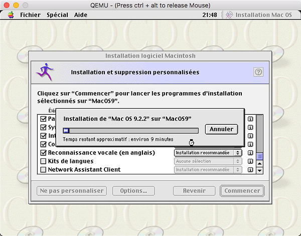 Article skymac : Installer MacOS 9 sur QEMU