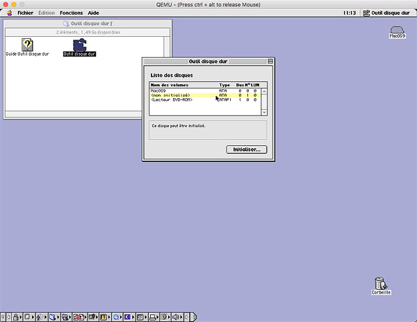 Article skymac : Installer MacOS 9 sur QEMU