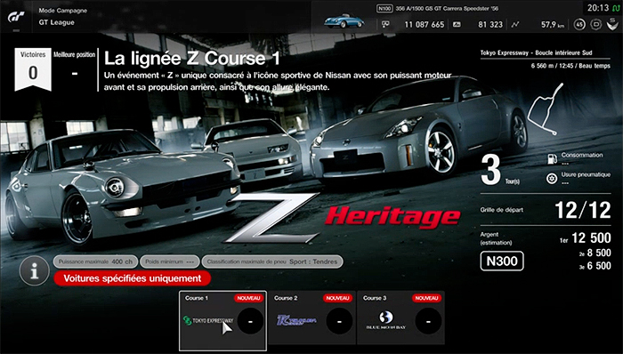 GT Sport : La lignée Z