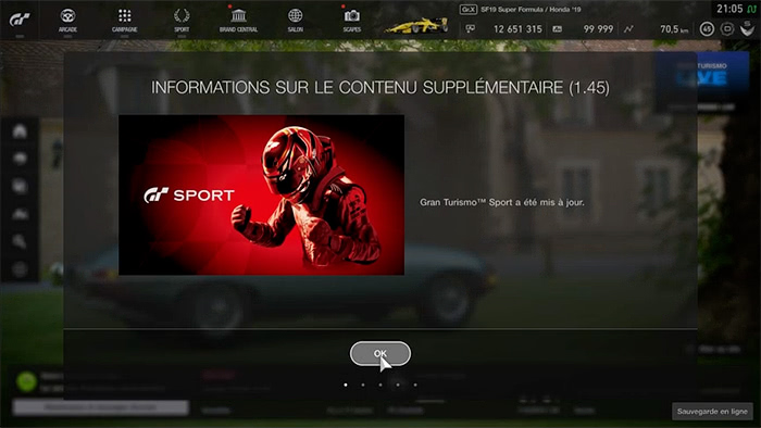 GT Sport : Mise à jour 1.45