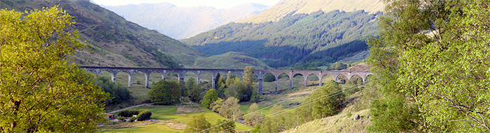 Panorama du viaduc de Glenfinnan