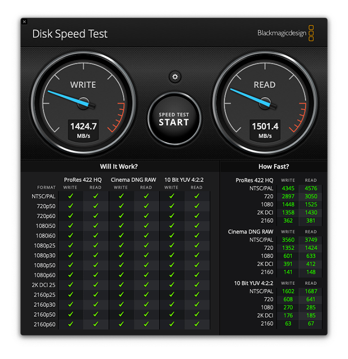 Benchmark du disque SSD sur NVMe