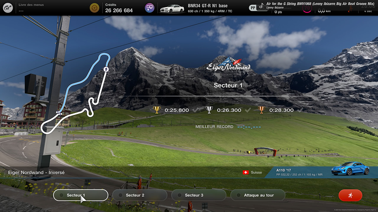 GT7 - Mise à jour 1.65 - Nouvelle expérience sur Eiger Nordwand