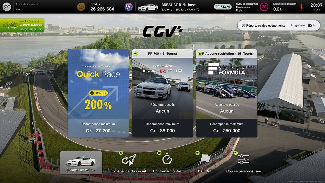 GT7 - Mise à jour 1.65 - Circuit Gilles-Villeneuve