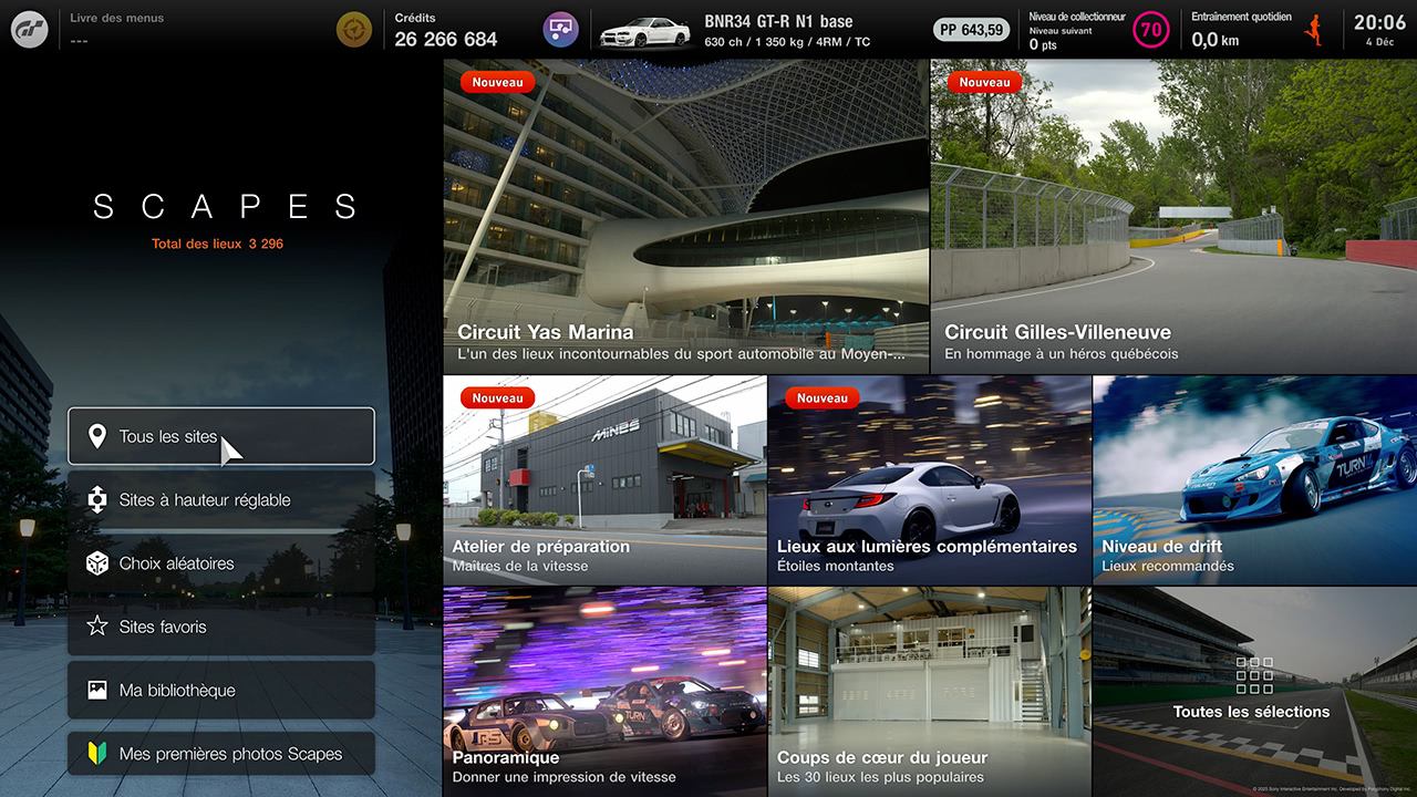 GT7 - Mise à jour 1.65 - Nouvelles scènes