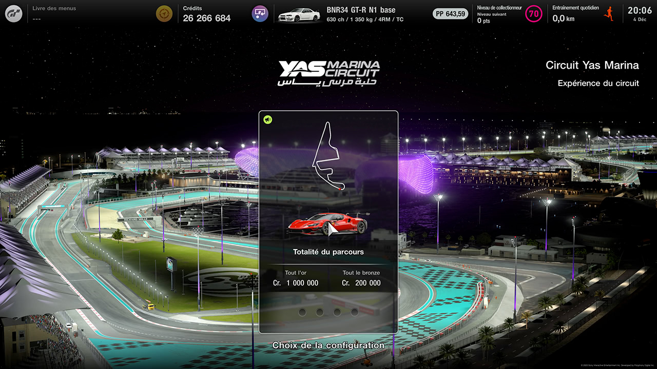 GT7 - Mise à jour 1.65 - Yas Marina Circuit