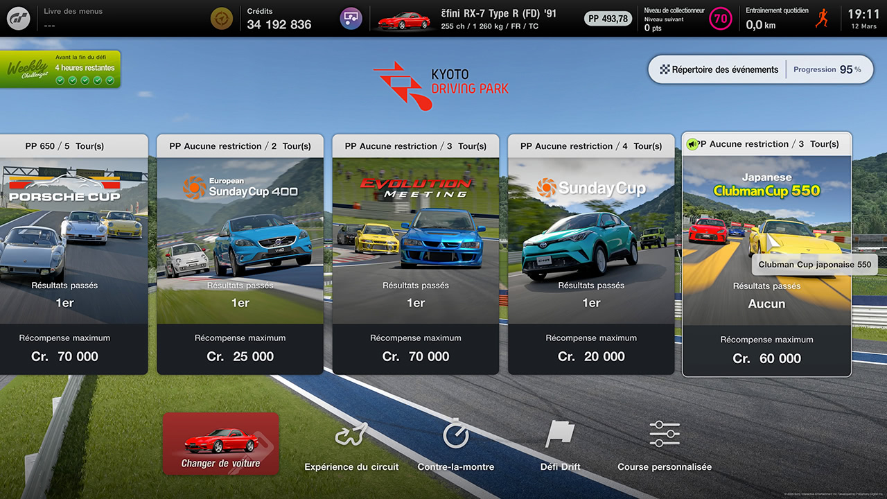 GT7 - Mise &agrave; jour 1.68 - Nouvelles courses