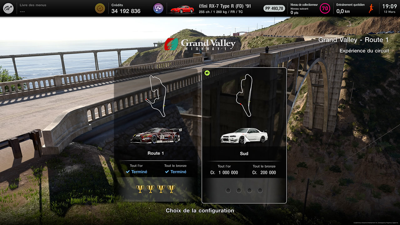 GT7 - Mise &agrave; jour 1.68 - Nouvelle exp&eacute;rience de circuit