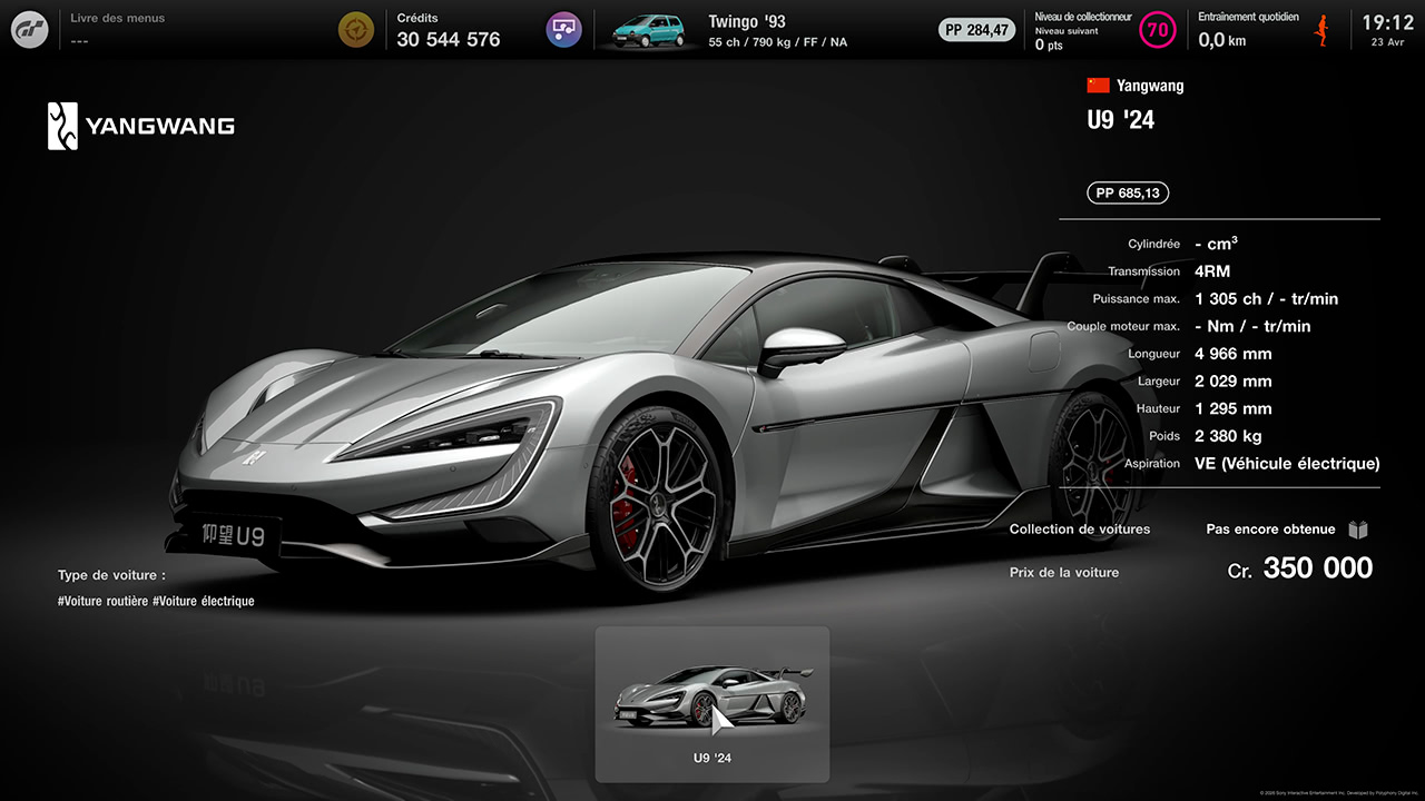 GT7 - Mise &agrave; jour 1.69 - Yangwang U9