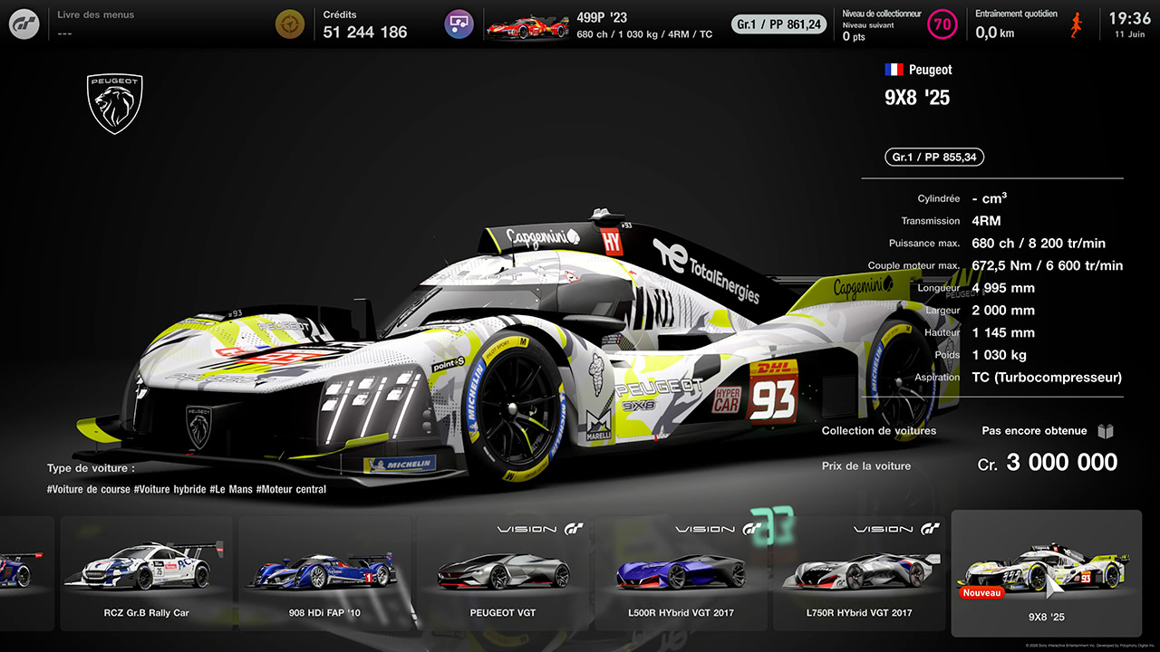 GT7 - Mise &agrave; jour 1.70 - Peugeot 9X8