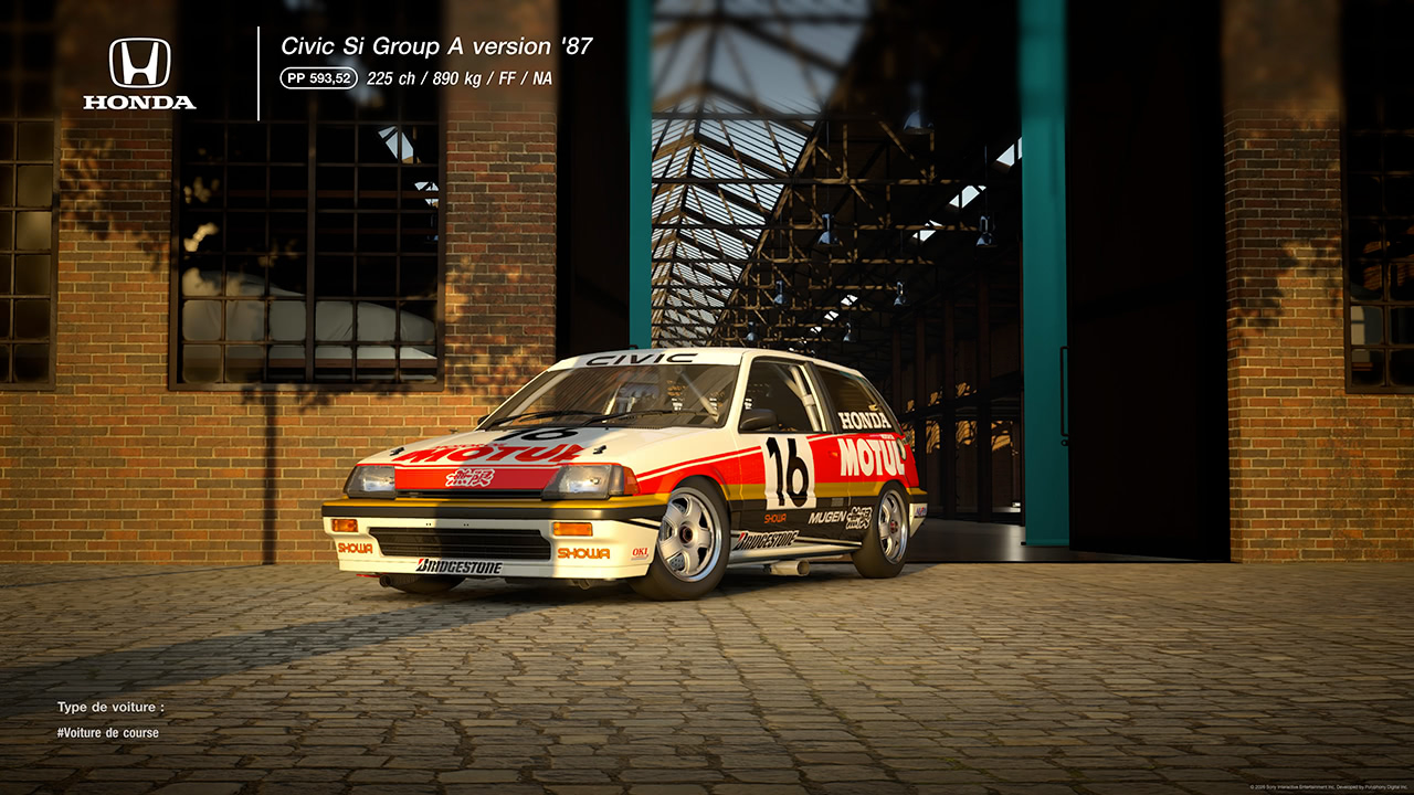 GT7 - Mise &agrave; jour 1.72 - Honda Civic Si Groupe A