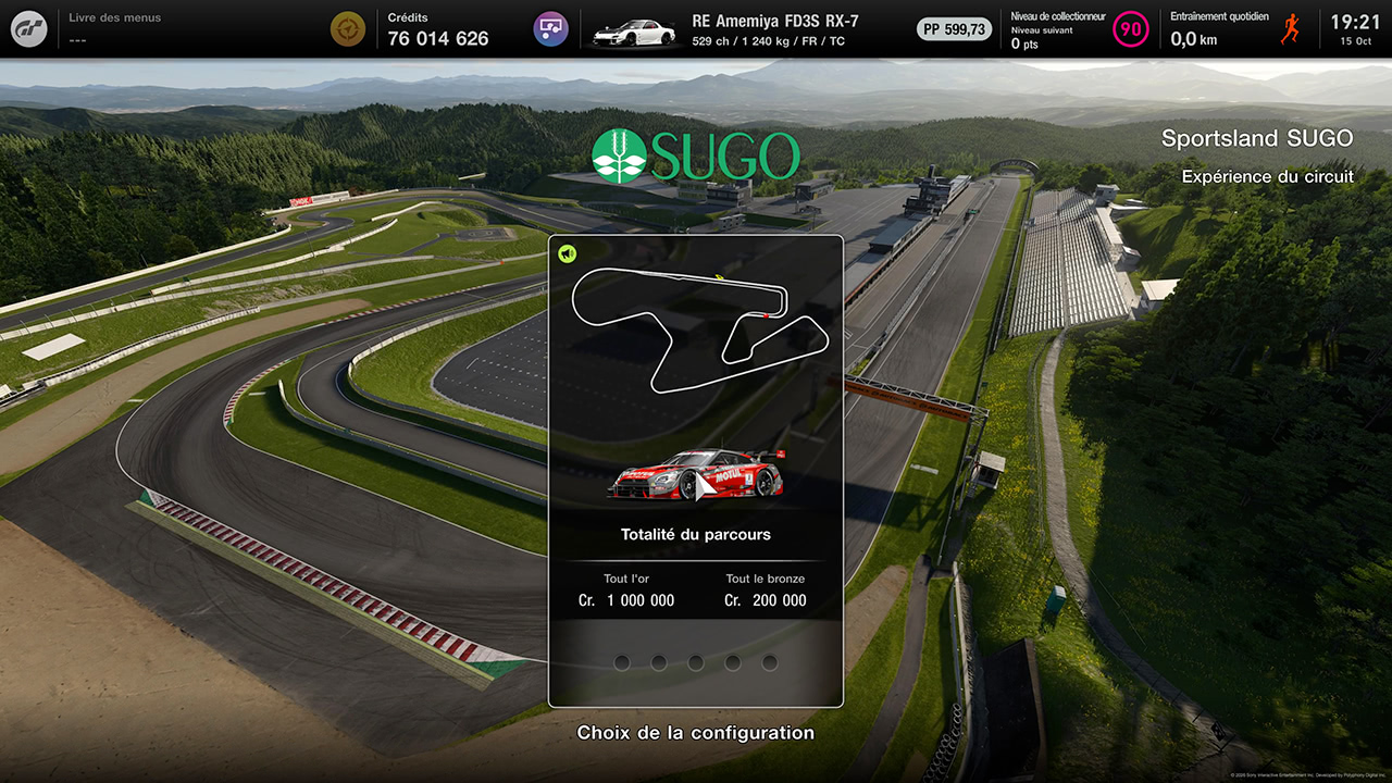 GT7 - Mise &agrave; jour 1.72 - Sugo - Exp&eacute;rience de circuit