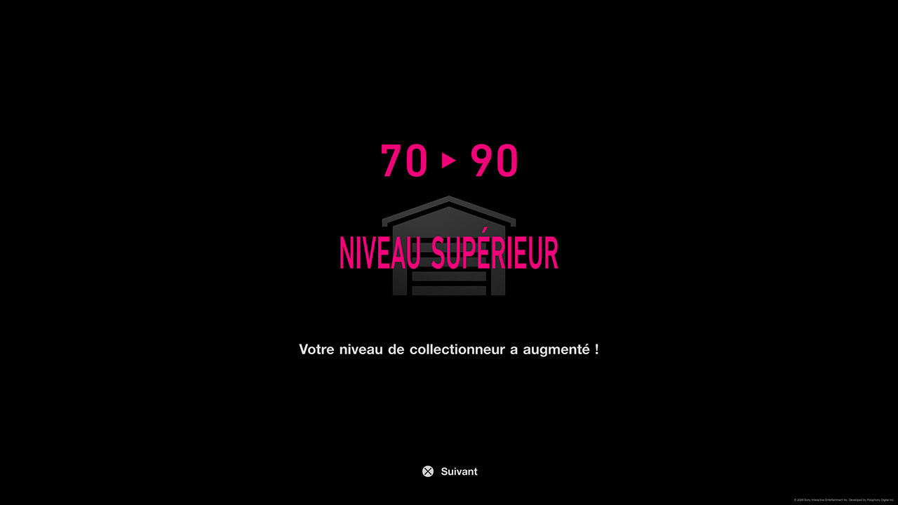 GT7 - Mise &agrave; jour 1.72 - Niveau de collectionneur
