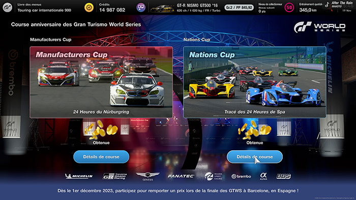 Événement anniversaire Gran Turismo World Series