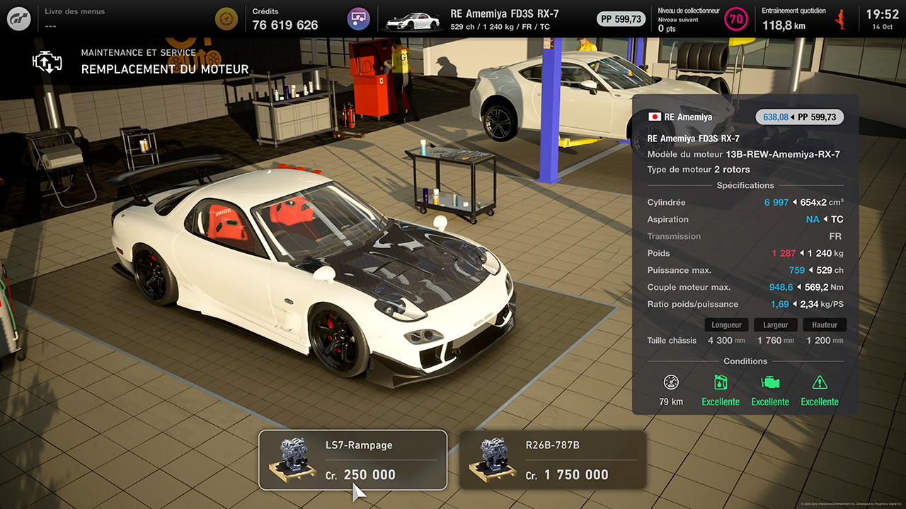 Guide GT7 - Exemple d'échange moteur Guide GT7 - Exemple d'échange moteur