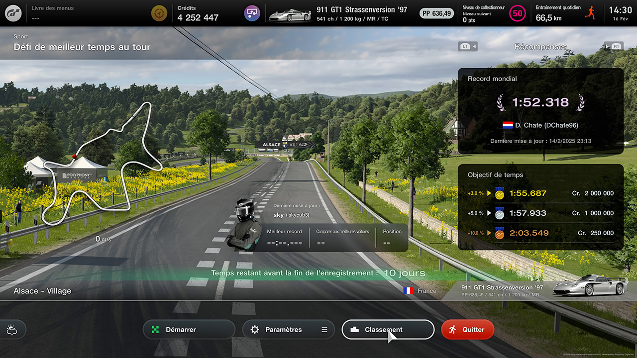 Guide Gran Turismo 7 - Nouveau lap time