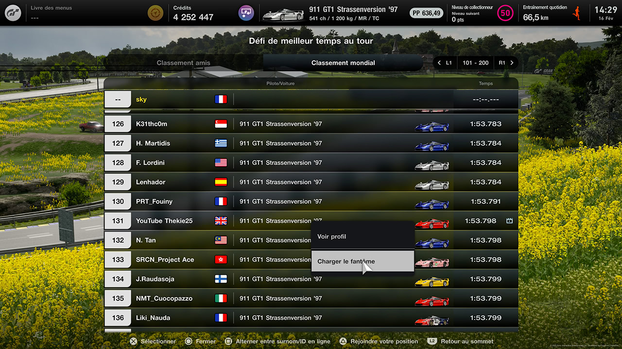 Guide Gran Turismo 7 - Récupération fantôme