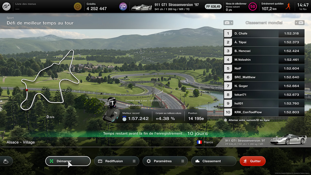 Guide Gran Turismo 7 - Vérification du classement
