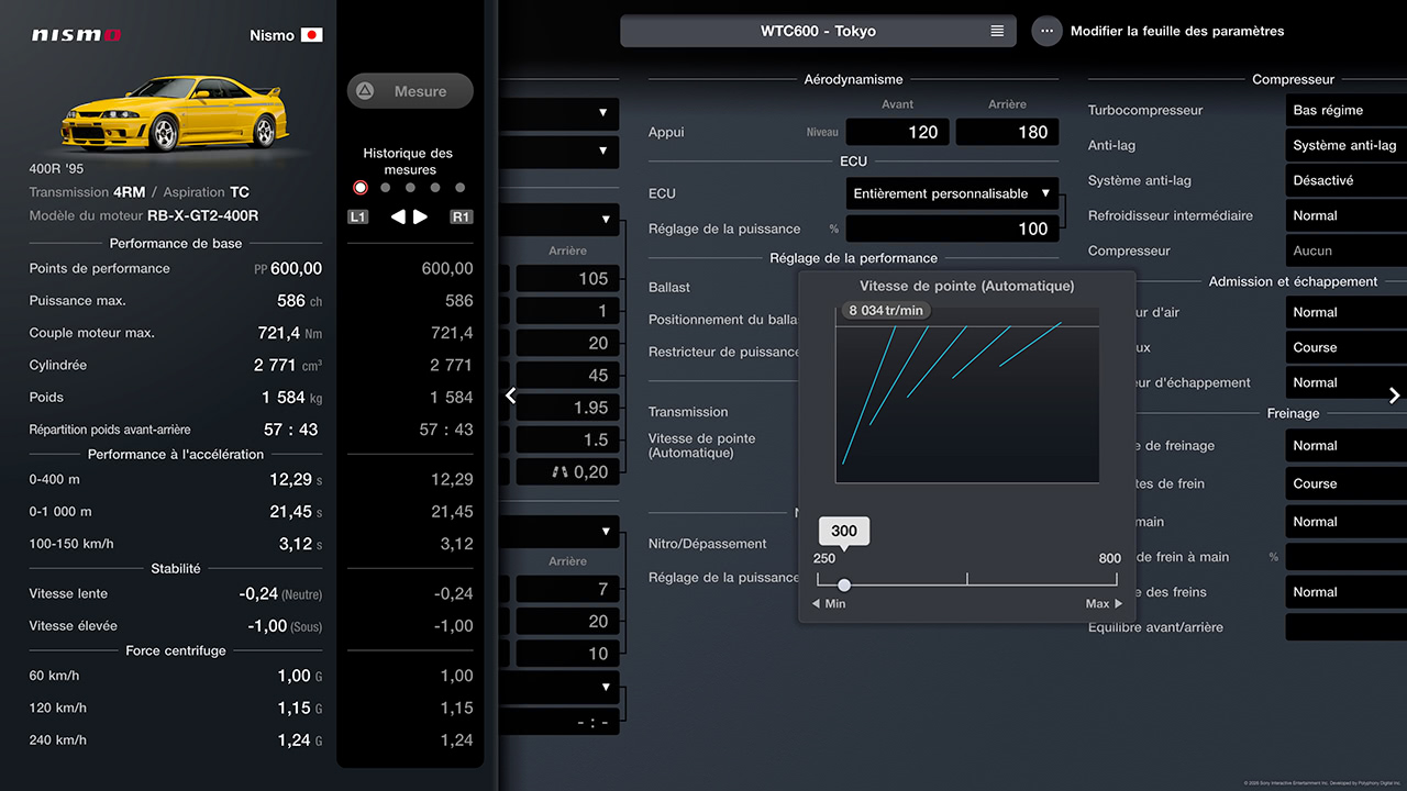 R&eacute;glages de la boite de vitesses